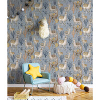 Cristiana Masi Alpaca Wallpaper - Blue