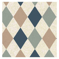 Cristiana Masi Geometric Triangle Wallpaper - Blue/Multicolours