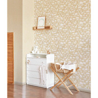 Cristiana Masi Beige Animal Wallpaper -Beige / White