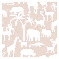 Cristiana Masi Pink Animal Wallpaper -Pink / White