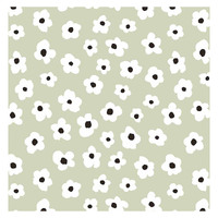 Cristiana Masi Flowers Wallpaper -Green / White