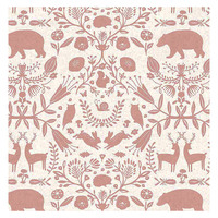 Cristiana Masi Pink Animals Wallpaper -Pink / White