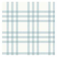 Cristiana Masi Blue White Plaid Wallpaper -Blue / White