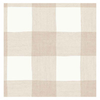 Cristiana Masi Beige Grey Plaid Wallpaper -Beige / Grey / White