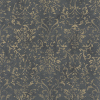 Grey/Gold Textured Damask