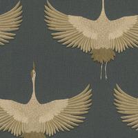 Grey/Gold Textured Birds