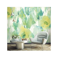 Watercolor Floral Mural