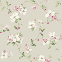 Taupe Dogwood Wallpaper