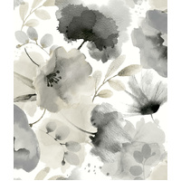 Charcoal Watercolor Bouquet Wallpaper